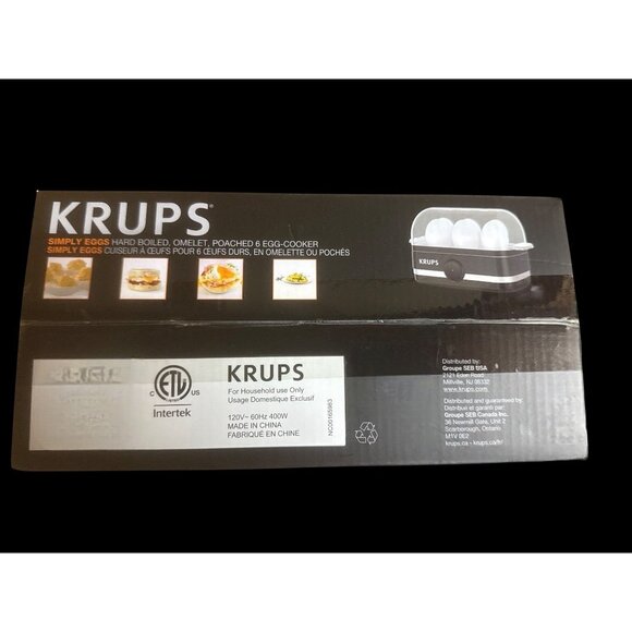 Krups Simply Eggs Electric Egg Cooker for Hard Boiled Poached & Omelets New - Picture 2 of 3